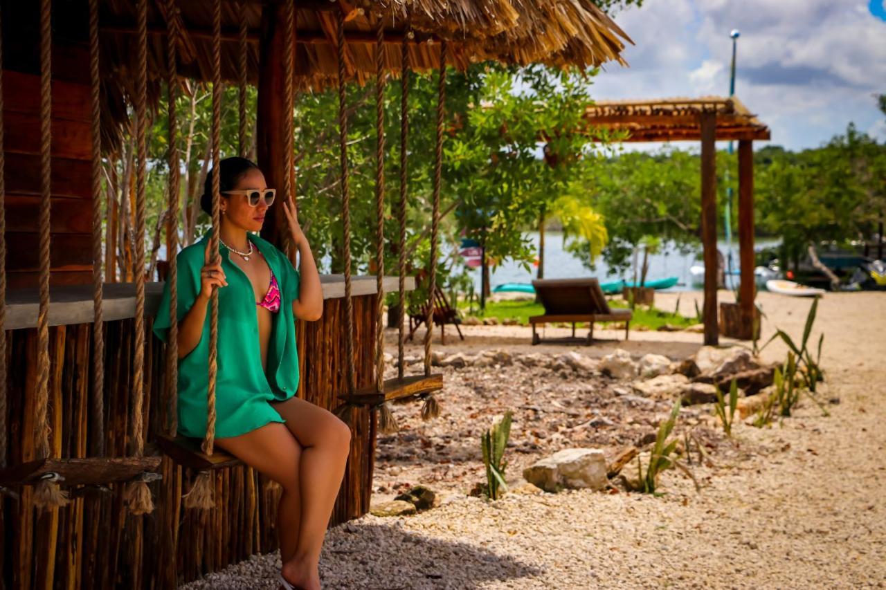Hotel Y Beach Club Casa Mia Xulha -Bacalar Xul-Ha Eksteriør bilde